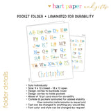 Alphabet Animals Personalized 2-Pocket Folder