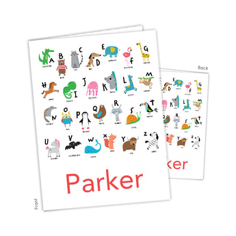 Alphabet Animals Personalized 2-Pocket Folder