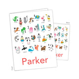 Alphabet Animals Personalized 2-Pocket Folder