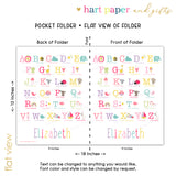 Alphabet Animals Personalized 2-Pocket Folder