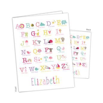 Alphabet Animals Personalized 2-Pocket Folder