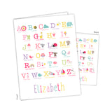 Alphabet Animals Personalized 2-Pocket Folder