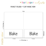 Alphabet Animals Personalized 2-Pocket Folder