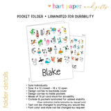 Alphabet Animals Personalized 2-Pocket Folder