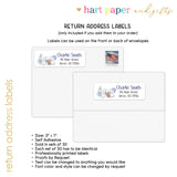Arctic Animals Thank You Note Card Stationery • Fill in Blank, Lined or Blank Cards