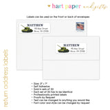 Army Tank Camouflage Return Address Labels • Self Adhesive Stickers