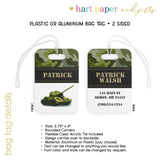 Army Tank Military Luggage Bag Tag