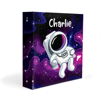 Astronaut Galaxy Personalized 2" 3 Ring Binder
