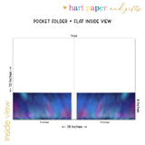 Aurora Borealis Northern Lights Personalized 2-Pocket Folder