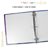 Auroral Borealis Personalized 2" 3 Ring Binder