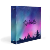 Auroral Borealis Personalized 2" 3 Ring Binder