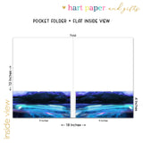 Aurora Borealis Northern Lights Personalized 2-Pocket Folder