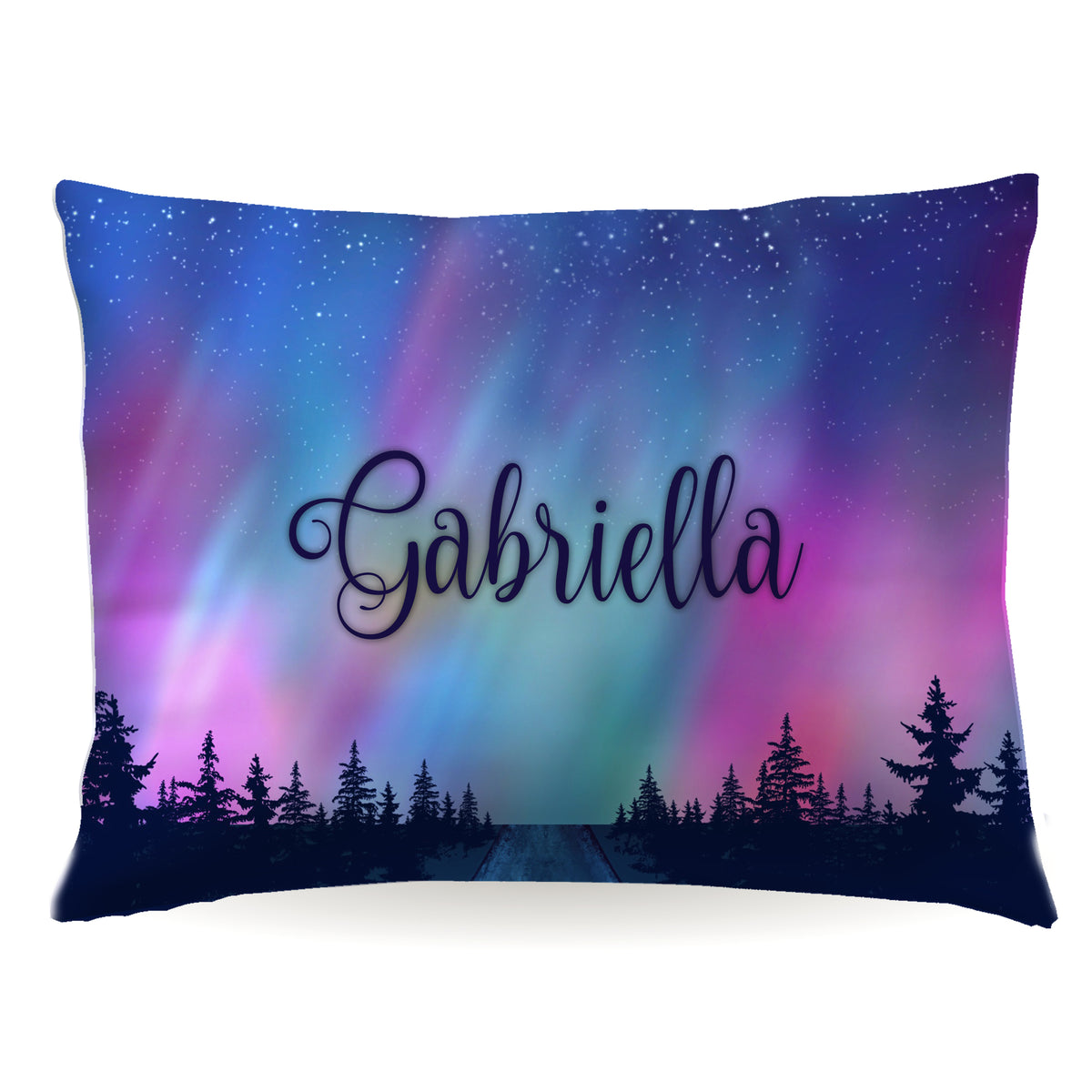 Northern Lights Personalized Custom Pillowcase • Standard or Toddler Size