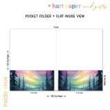 Aurora Borealis Northern Lights Personalized 2-Pocket Folder