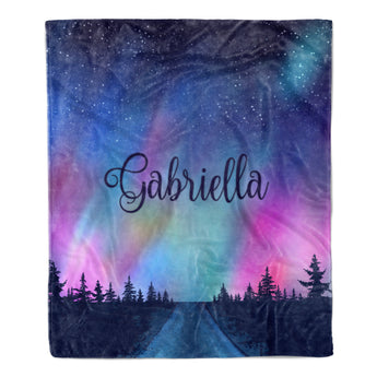 Northern Lights Blanket Personalized Custom