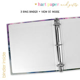 Auroral Borealis Personalized 2" 3 Ring Binder