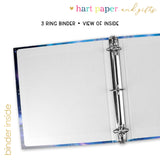Auroral Borealis Personalized 2" 3 Ring Binder