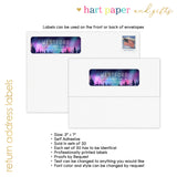 Northern Lights Return Address Labels • Self Adhesive Stickers