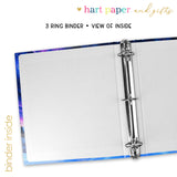 Auroral Borealis Personalized 2" 3 Ring Binder