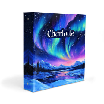 Auroral Borealis Personalized 2" 3 Ring Binder
