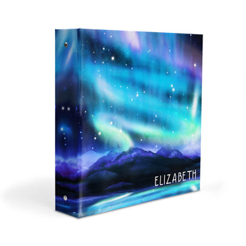 Auroral Borealis Personalized 2" 3 Ring Binder