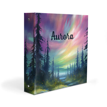 Auroral Borealis Personalized 2" 3 Ring Binder