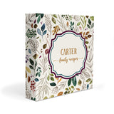 Autumn Fall Personalized 2" 3 Ring Recipe Book Binder