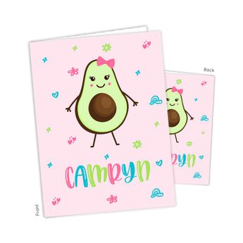 Avocado Personalized 2-Pocket Folder