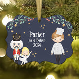 Chef Cook Baker • Nutcracker Christmas Ornament Personalized Custom Holiday Decor Gift Boy Girl Ballerina Ballet