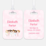 Ballerina Dancer Dancing Dance Luggage Bag Tag