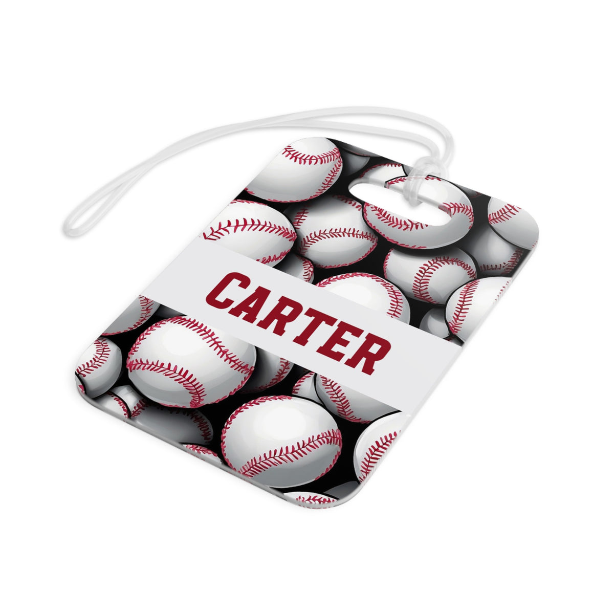 Baseball Sports Luggage Bag Tag Personalized Custom - Hart Paper