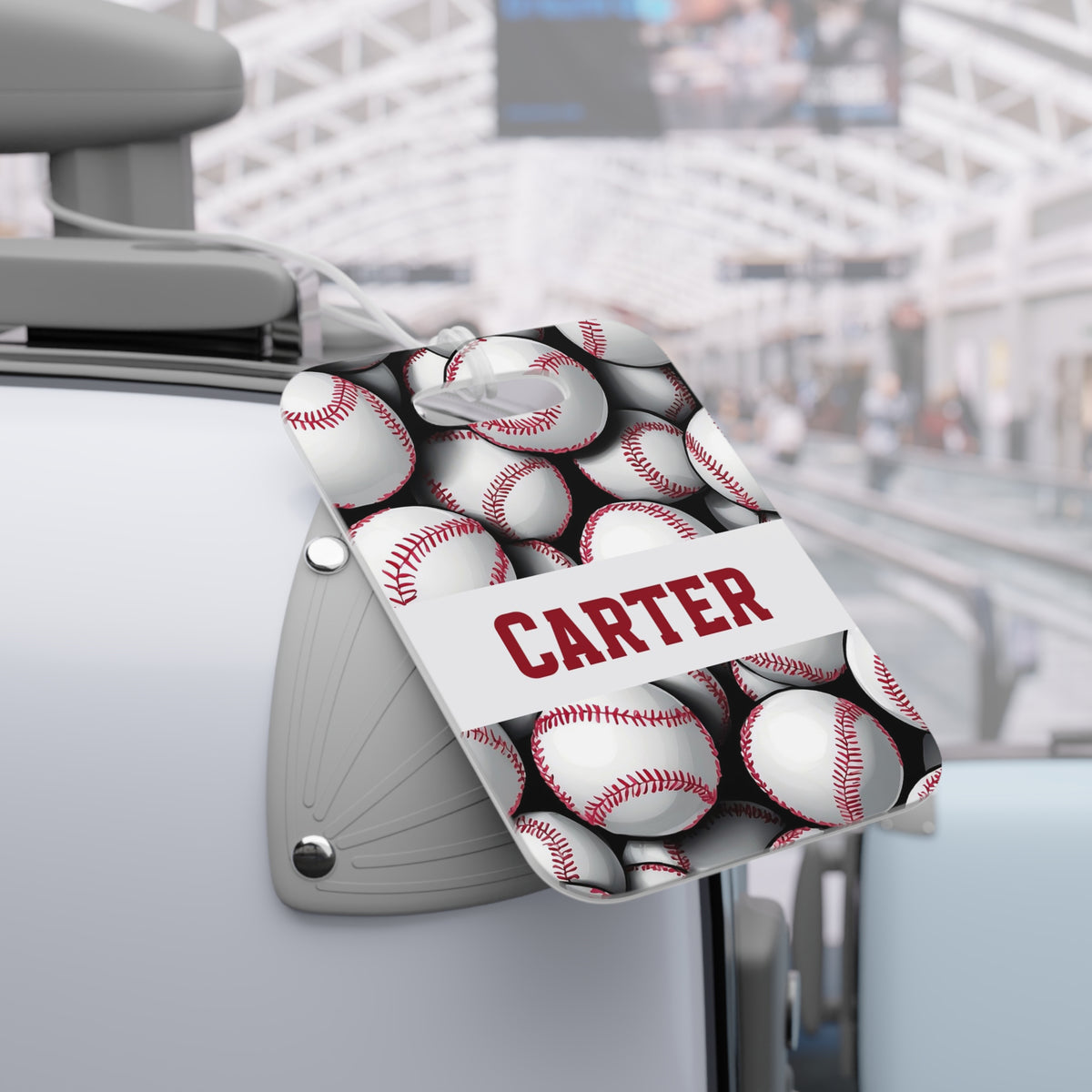 Baseball Sports Luggage Bag Tag Personalized Custom - Hart Paper