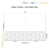 Baseball Personalized 2-Pocket Folder