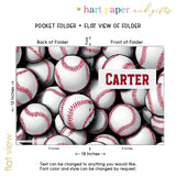 Baseball Personalized 2-Pocket Folder