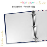 Baseball Sports Personalized 2" 3 Ring Binder