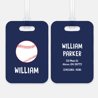 Baseball Sports Luggage Bag Tag