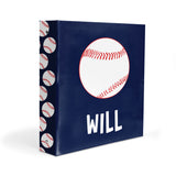 Baseball Sports Personalized 2" 3 Ring Binder