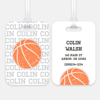 Basketball Sports Luggage Bag Tag