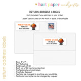 Basketball Thank You Note Card Stationery • Fill in Blank, Lined or Blank Cards