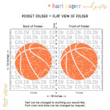 Basketball Personalized 2-Pocket Folder