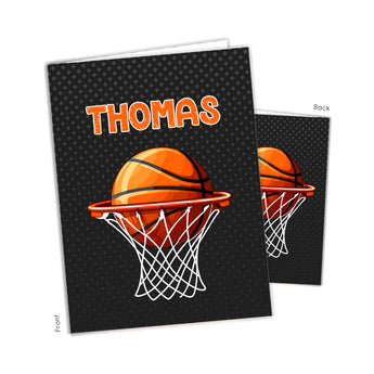 Basketball Personalized 2-Pocket Folder
