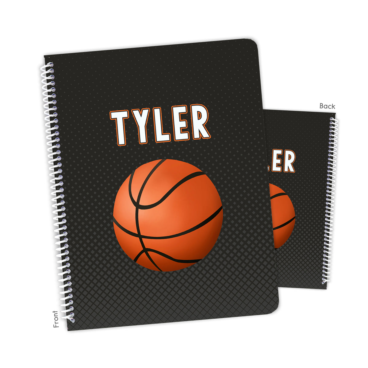 Basketball Sports Personalized Custom Notebook or Sketchbook • School Office Supplies