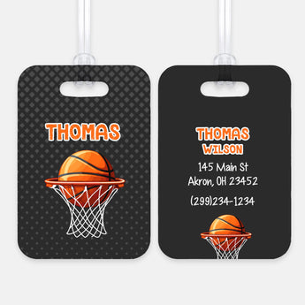 Basketball Sports Luggage Bag Tag