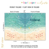 Beach Cruise Personalized 2-Pocket Folder
