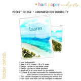 Beach Cruise Personalized 2-Pocket Folder