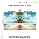 Beach Personalized 2" 3 Ring Binder