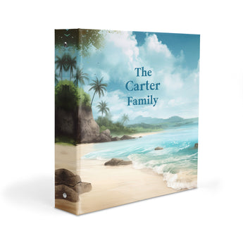 Beach Personalized 2" 3 Ring Binder