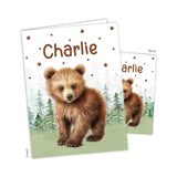 Brown Bear Personalized 2-Pocket Folder