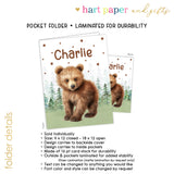 Brown Bear Personalized 2-Pocket Folder
