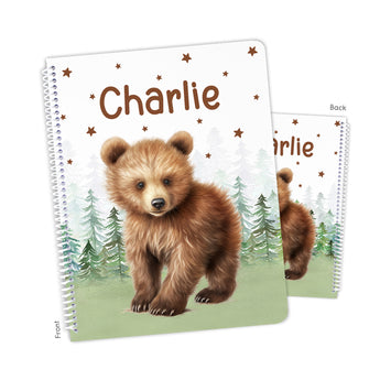 Brown Bear Personalized Notebook or Sketchbook